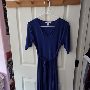 A-Line V-Neck Long Dress